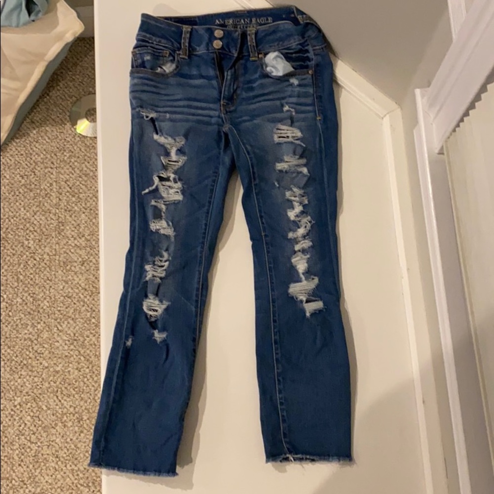 American Eagle ripped jeans